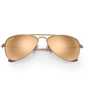 Ray-Ban Kids Aviators Matte Gold/Copper Flash - BRAND NEW